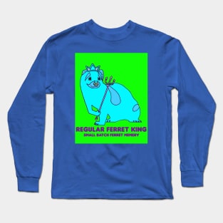 Neon Ferret King Long Sleeve T-Shirt